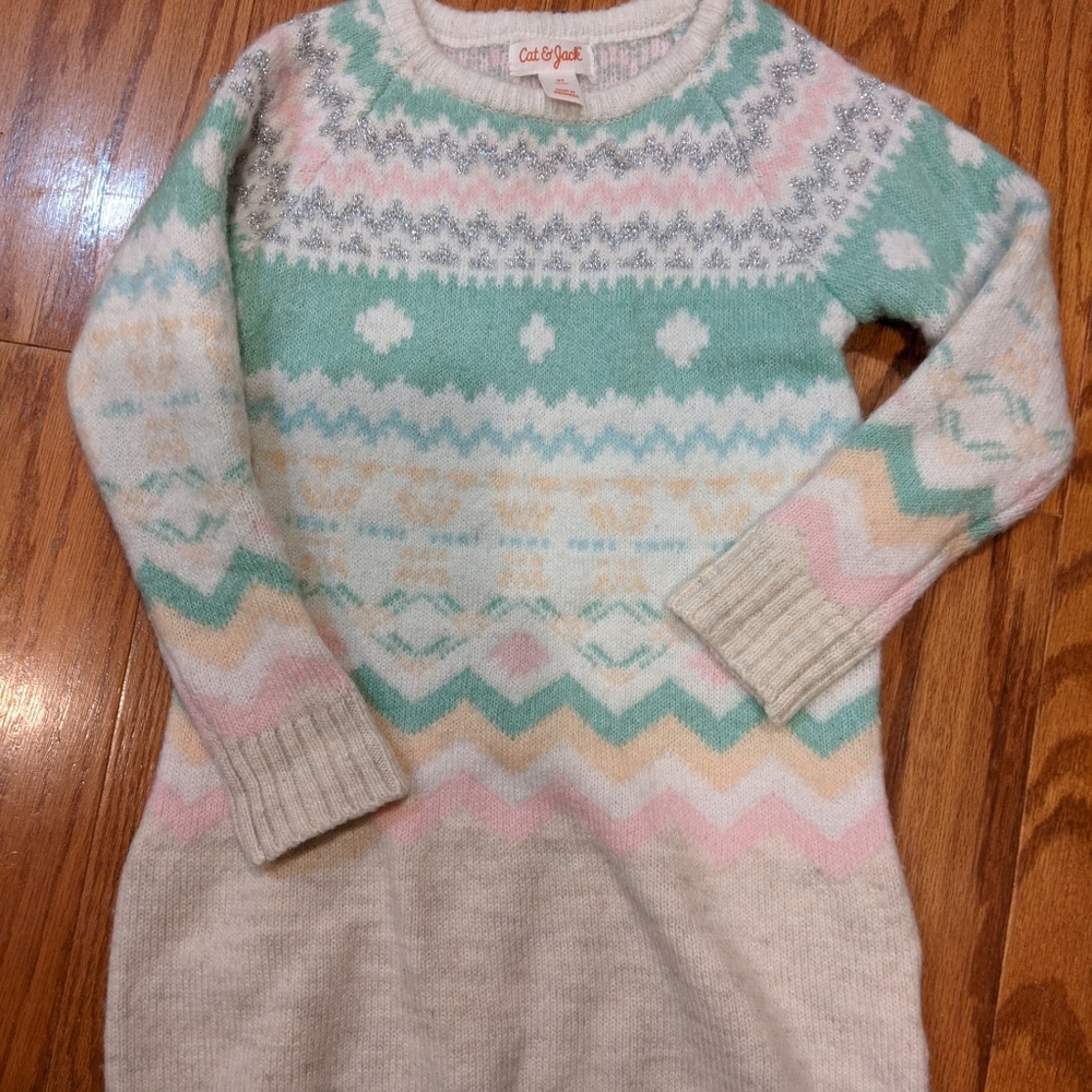 🆓 w/Purchase Aztec Pastel Sweater Dress